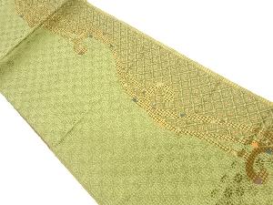 本場筑前博多菱に幾何学模様織出し名古屋帯